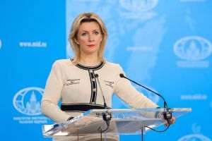 Sursă foto: Facebook / Ambasada Rusiei din România, Marina Zaharova-directoarea Departamentului de Informaţii şi Presă al Ministerului Afacerilor Externe al Federaţiei Ruse